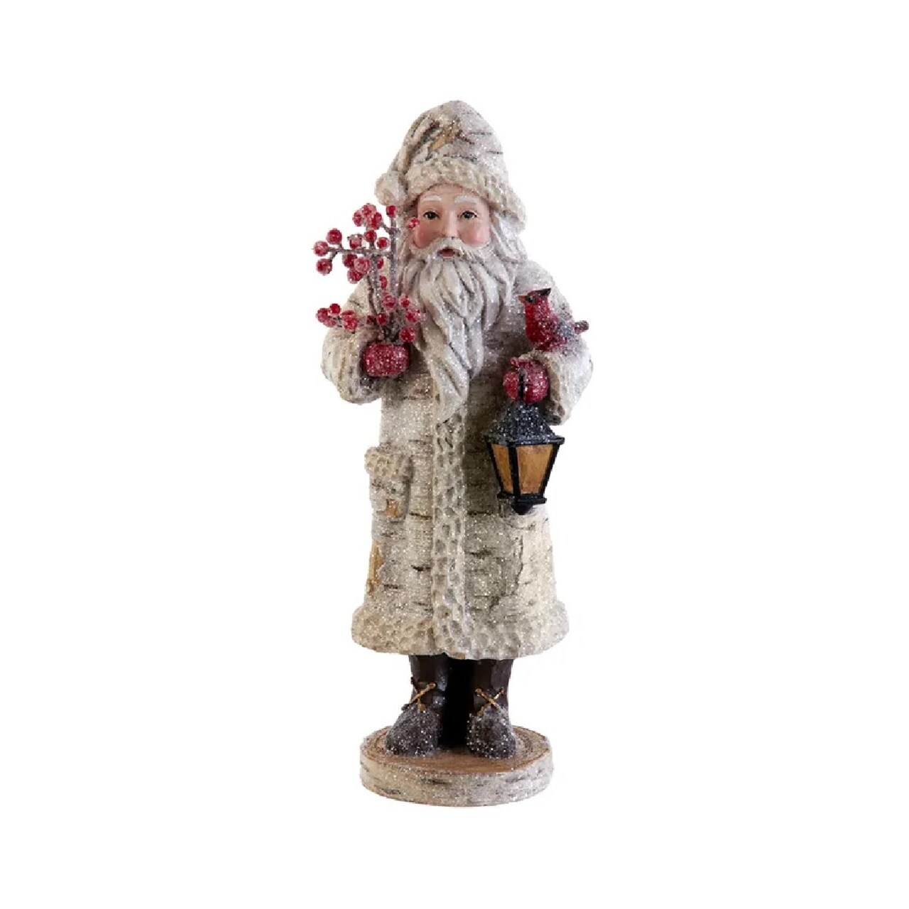 KSA Set of 6 Belsnickel Santa with Berry Christmas Tabletop Figurine 11.25"